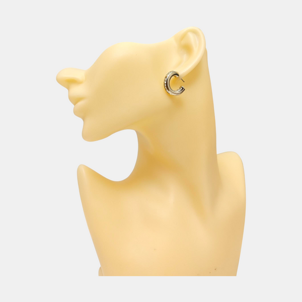 Metal Gold Stud Earrings
