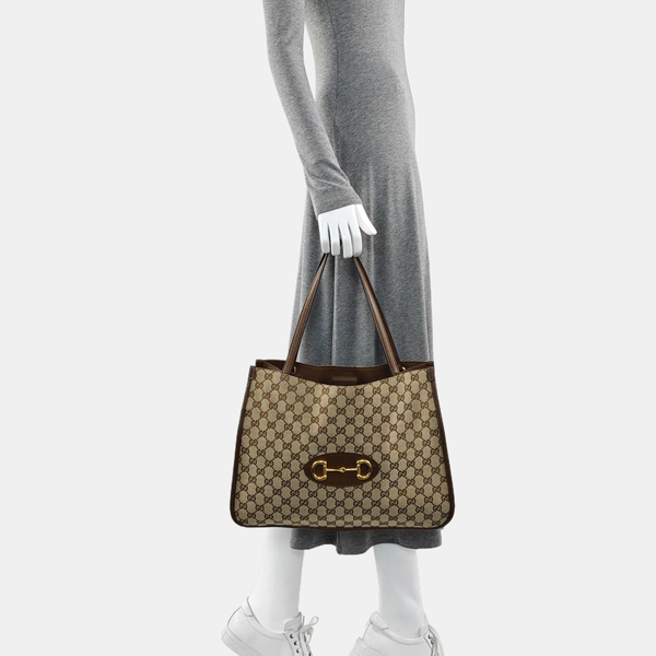 Horsebit 1955 Coated Canvas Beige