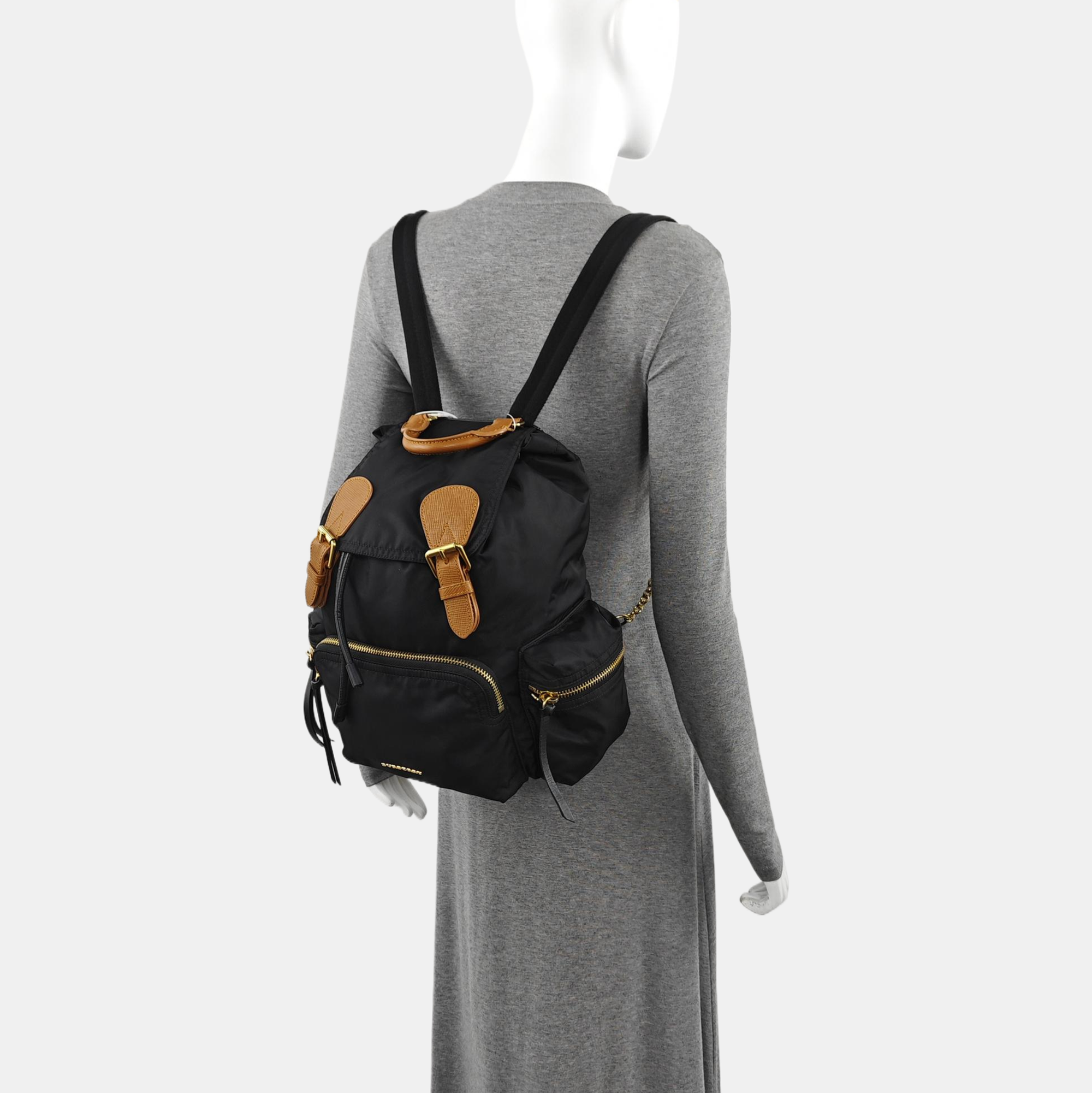 The Rucksack Medium Nylon Black