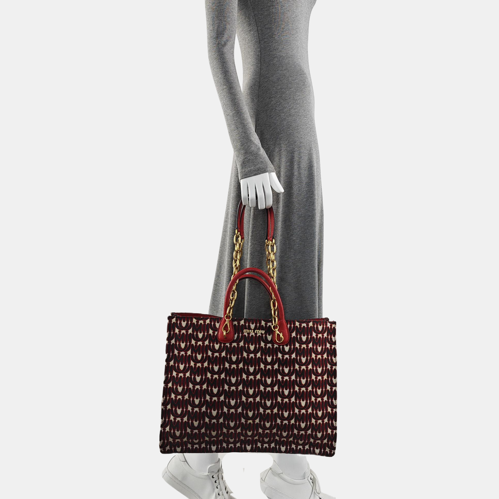 Fabric Tote Bag Red