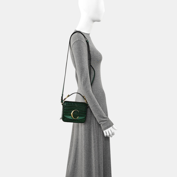 Chloé C Mini Calfskin Green