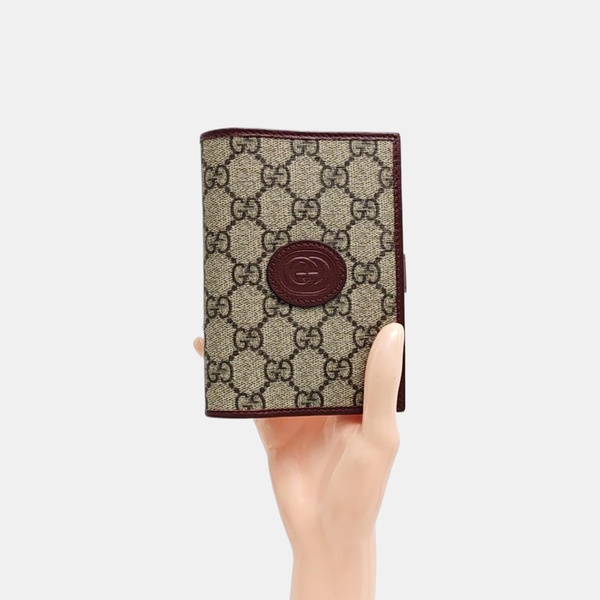 Monogram Coated Canvas Card Holder Beige