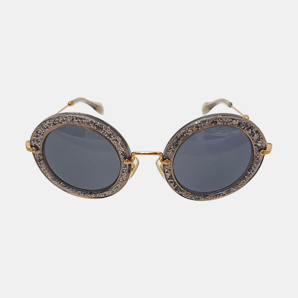 Blue Synthetic Sunglasses