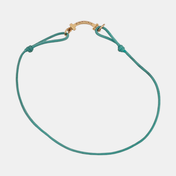 Tiffany T 18k Rose Gold Blue Bracelet