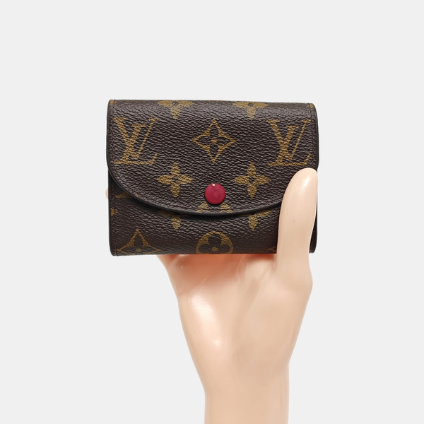 ROSALIE Monogram Coated Canvas Brown Wallet