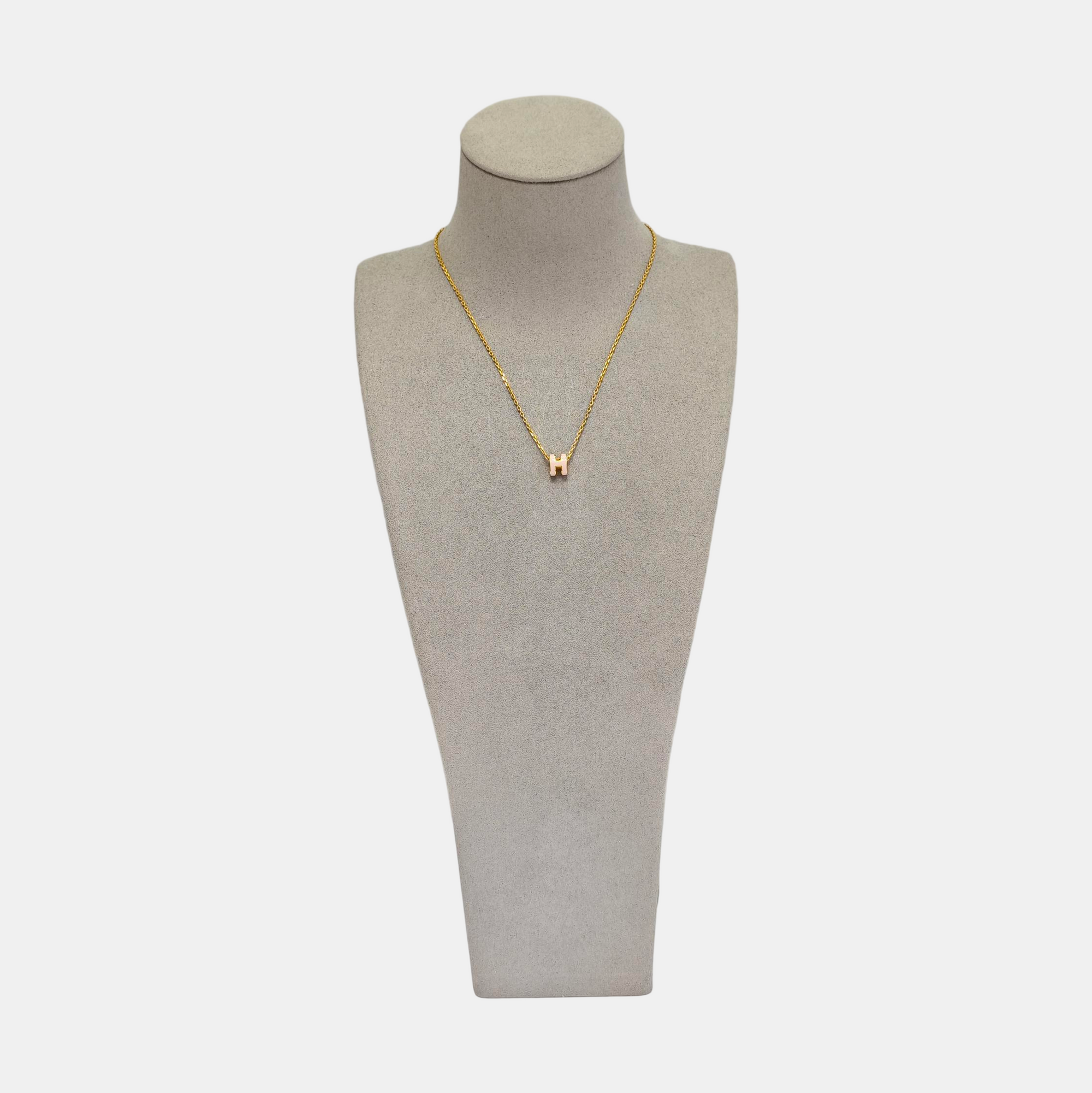 Pop H Metal Gold Necklace