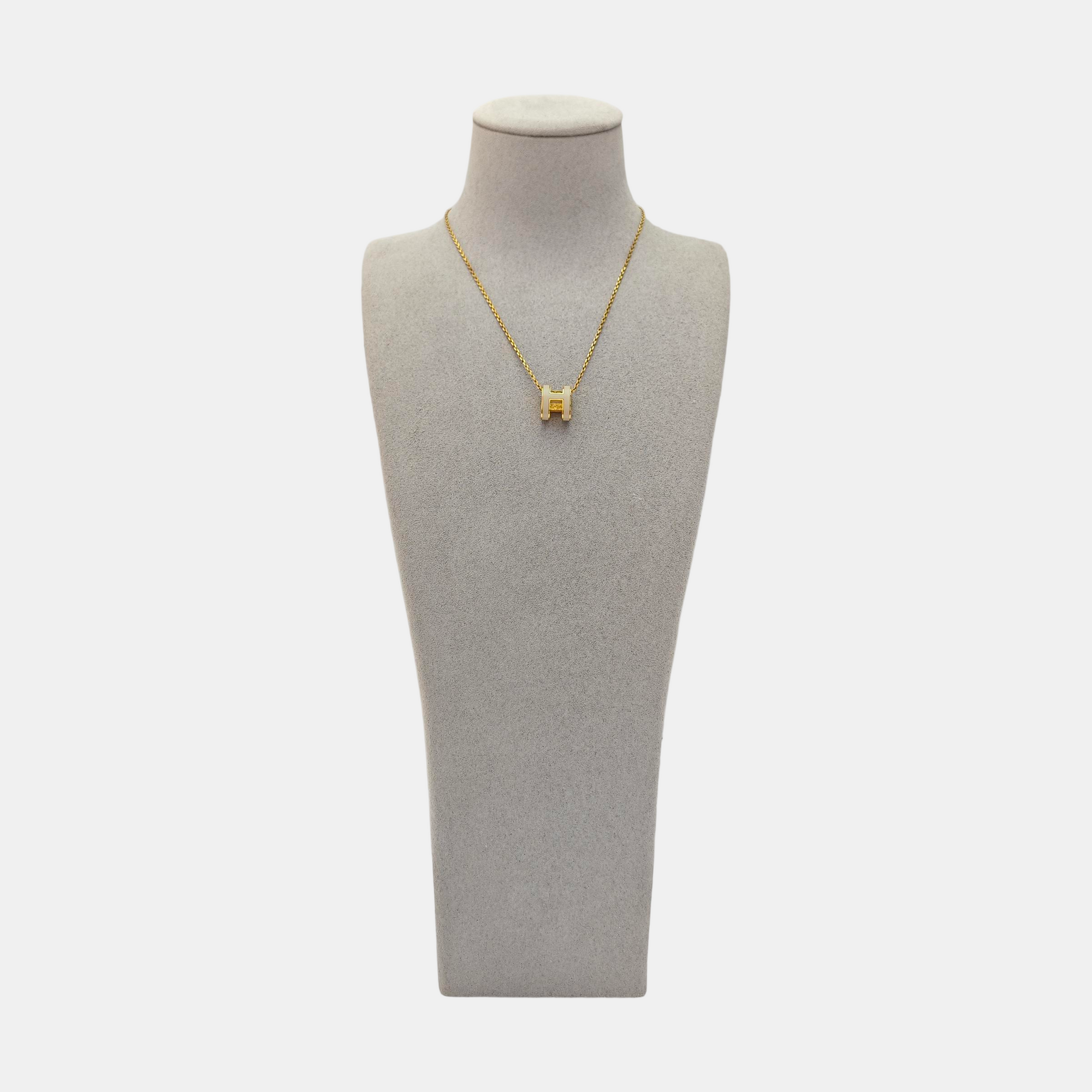 Pop H Metal Gold Necklace