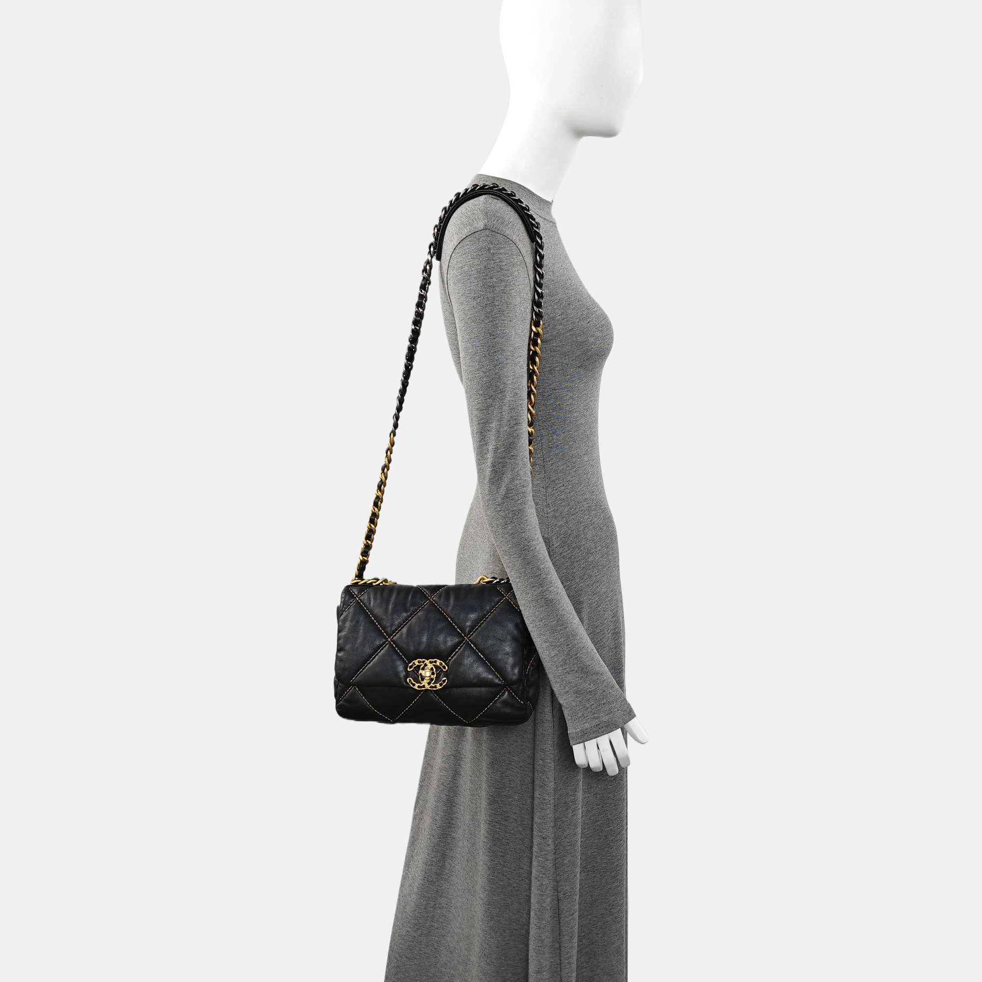 Quilted Lambskin Small Black