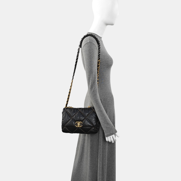 Quilted Lambskin Small Black