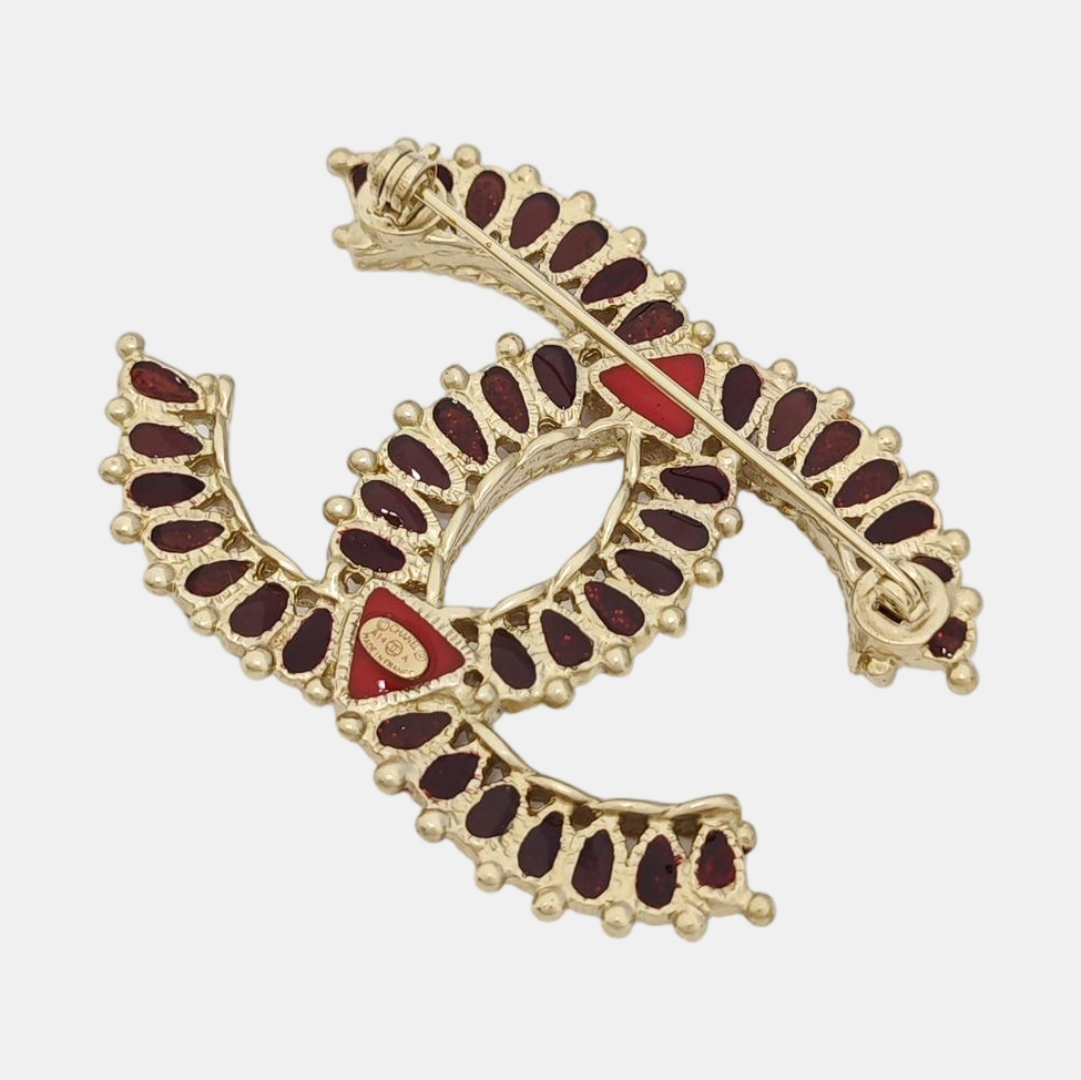 Metal Gold Brooch