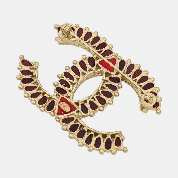 Metal Gold Brooch