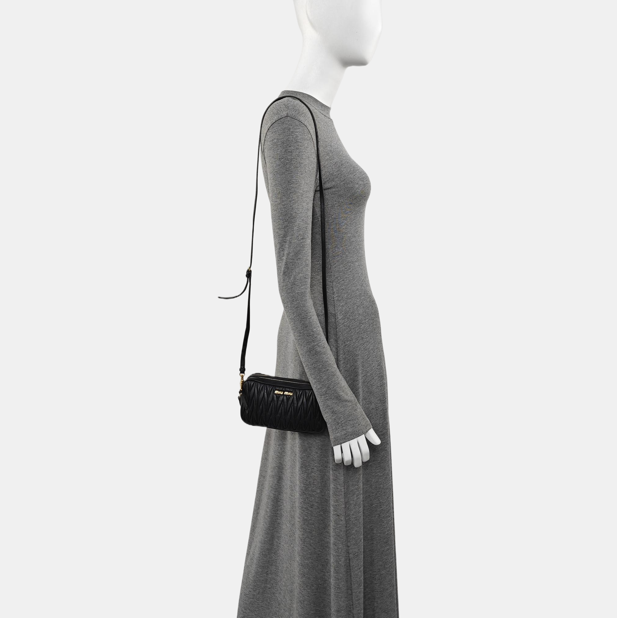 Calfskin Shoulder Bag Blue