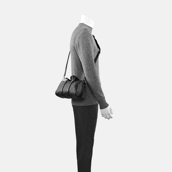 KEEPALL 25 Monogram Coated Canvas Black