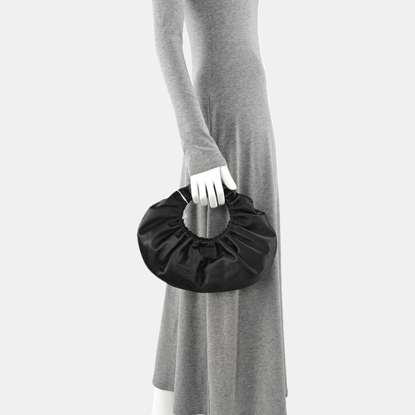 Fabric Top Handle Bag Small Black