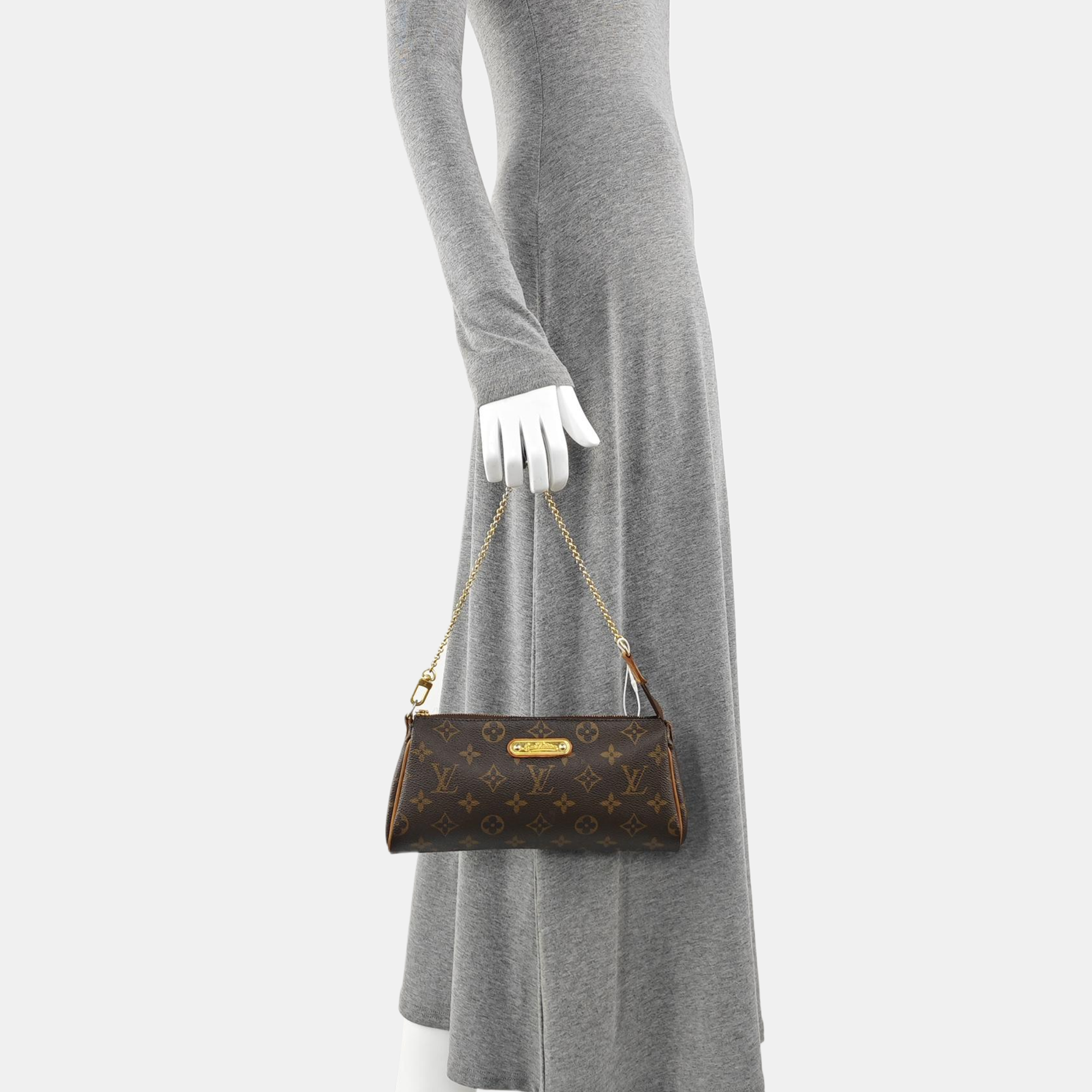 EVA Monogram Coated Canvas Brown