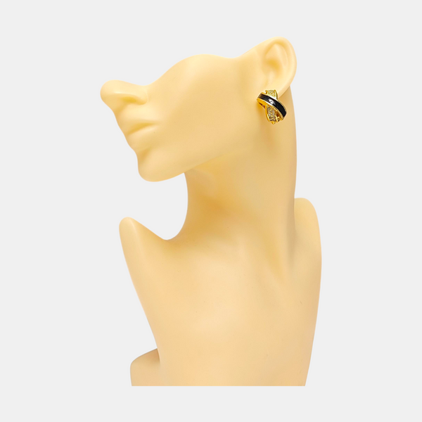 Metal Gold Clip On Earrings