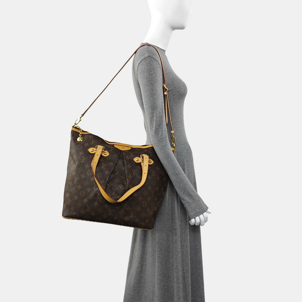 PALERMO GM Monogram Coated Canvas Brown