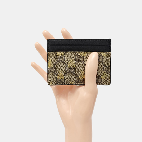 Monogram Coated Canvas Card Holder Beige