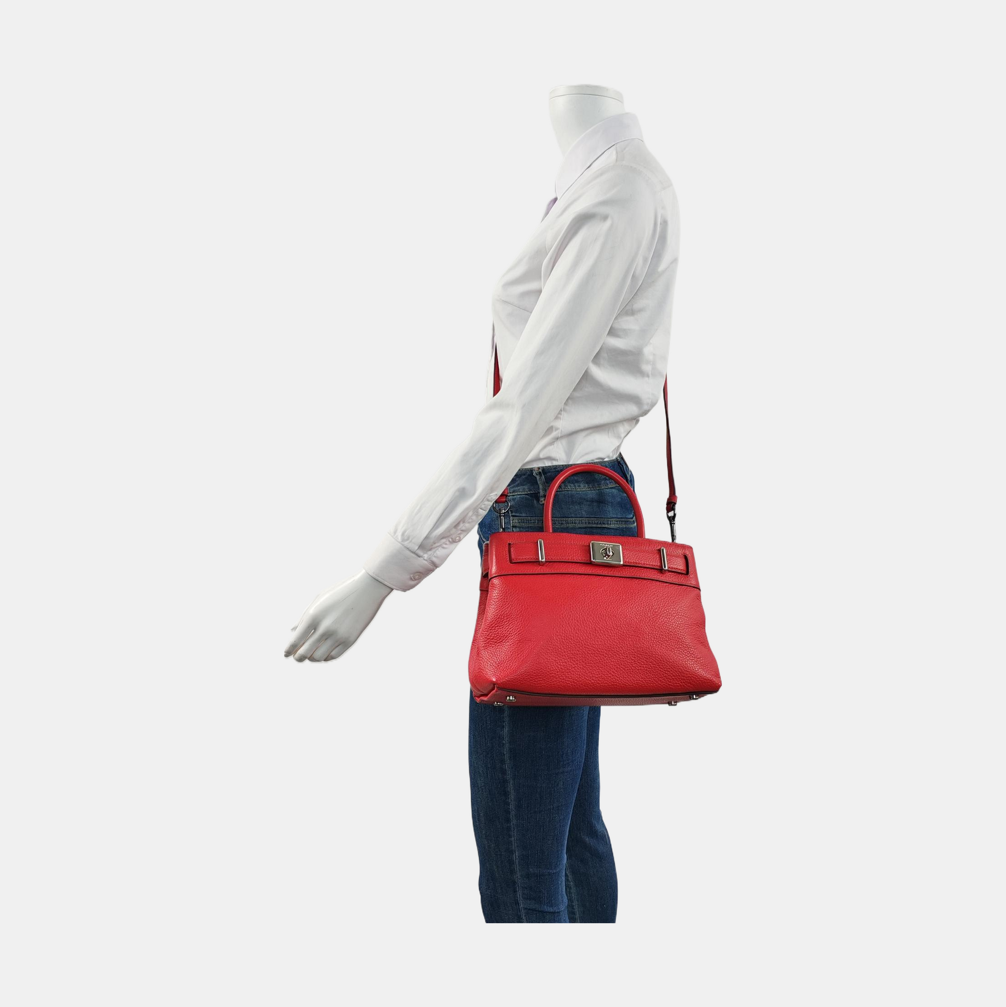 Kelly Calfskin Red