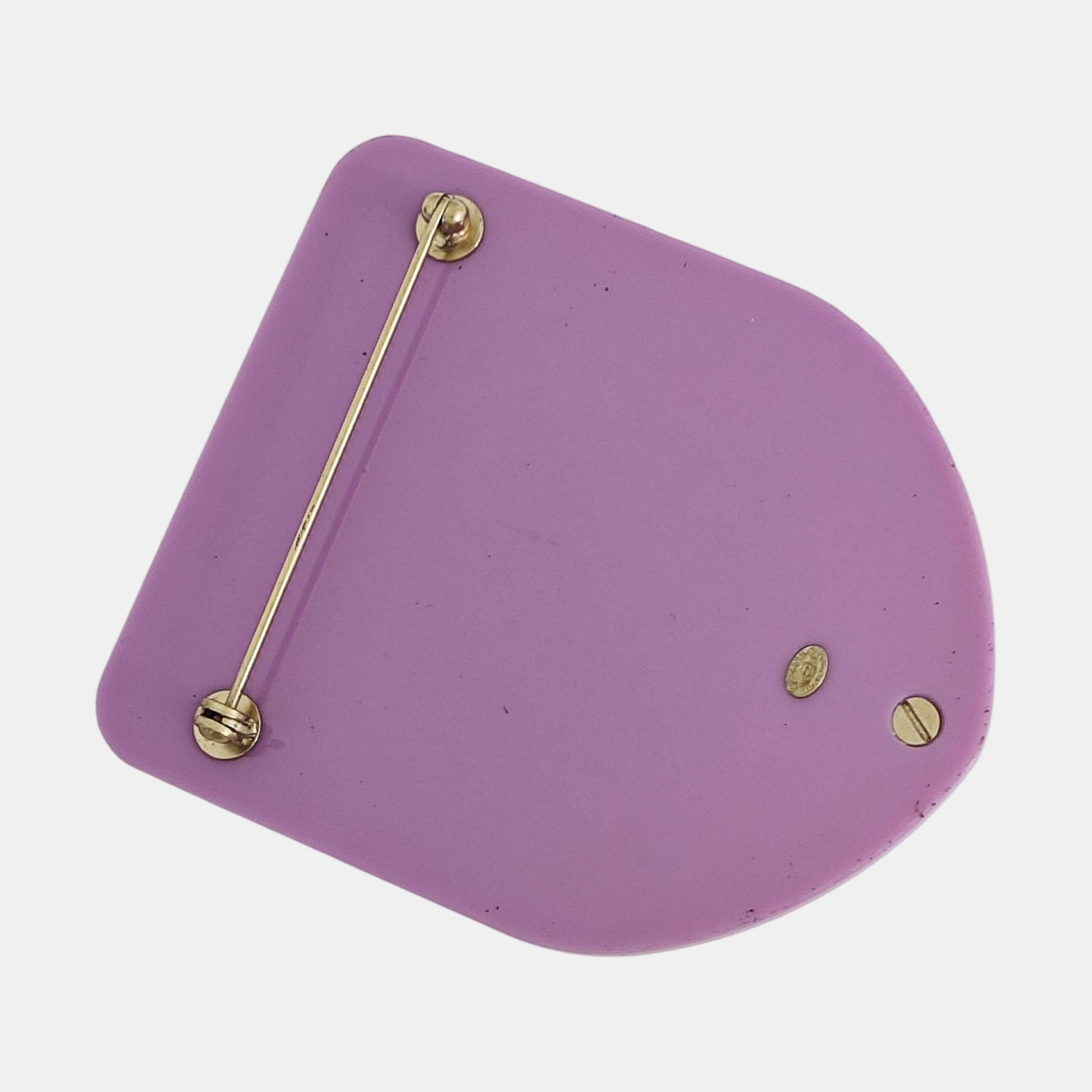 Synthetic Material Purple Brooch