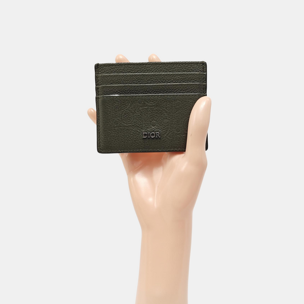 Calfskin Card Holder Green