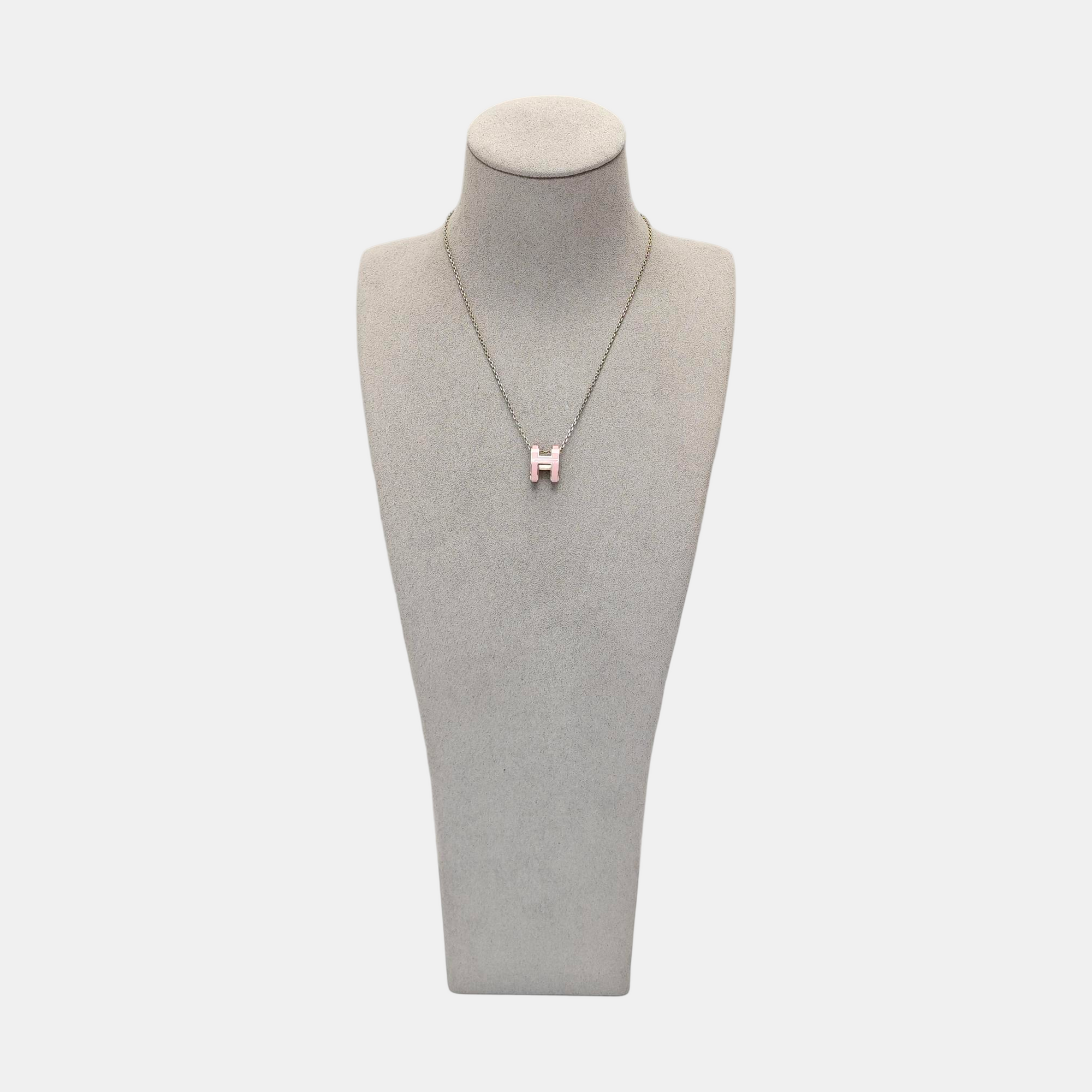 Pop H Metal Silver Necklace