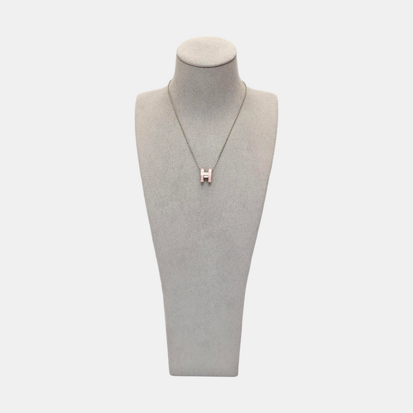 Pop H Metal Silver Necklace