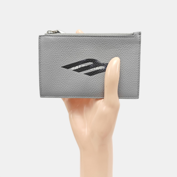 Cash Calfskin Gray Card Holder