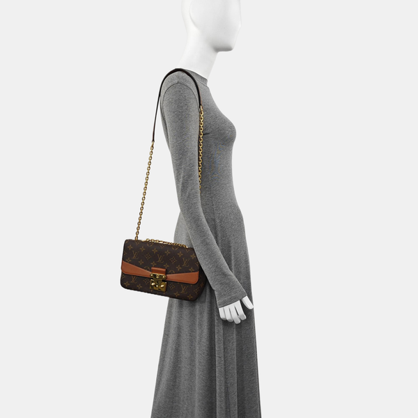 MARCEAU Monogram Coated Canvas Brown