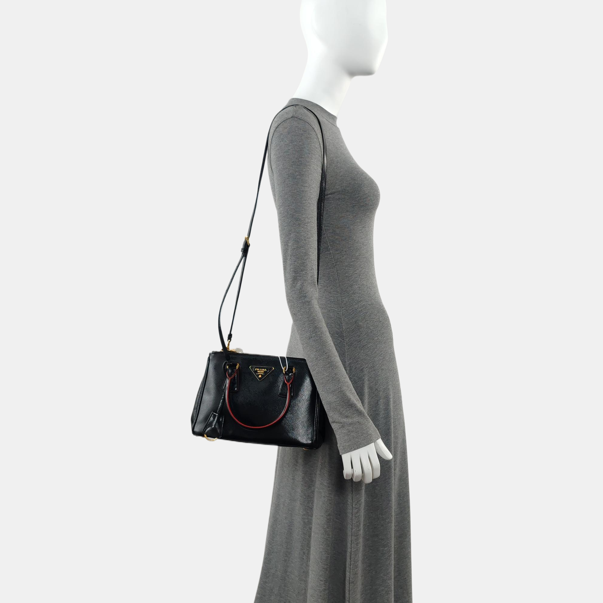 Galleria Saffiano Calfskin Black