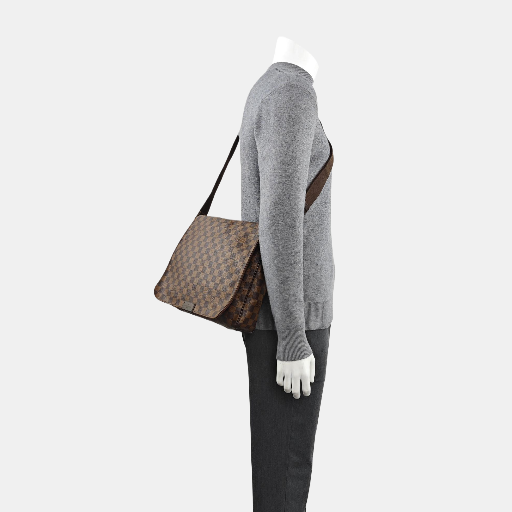 DISTRICT MM Damier Ebene Coated Canvas Brown