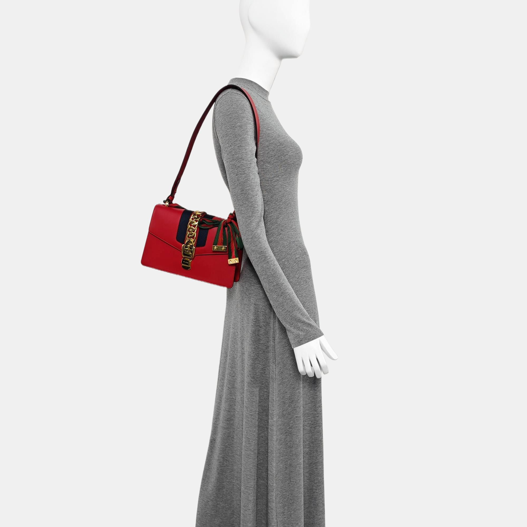 Sylvie Small Calfskin Red