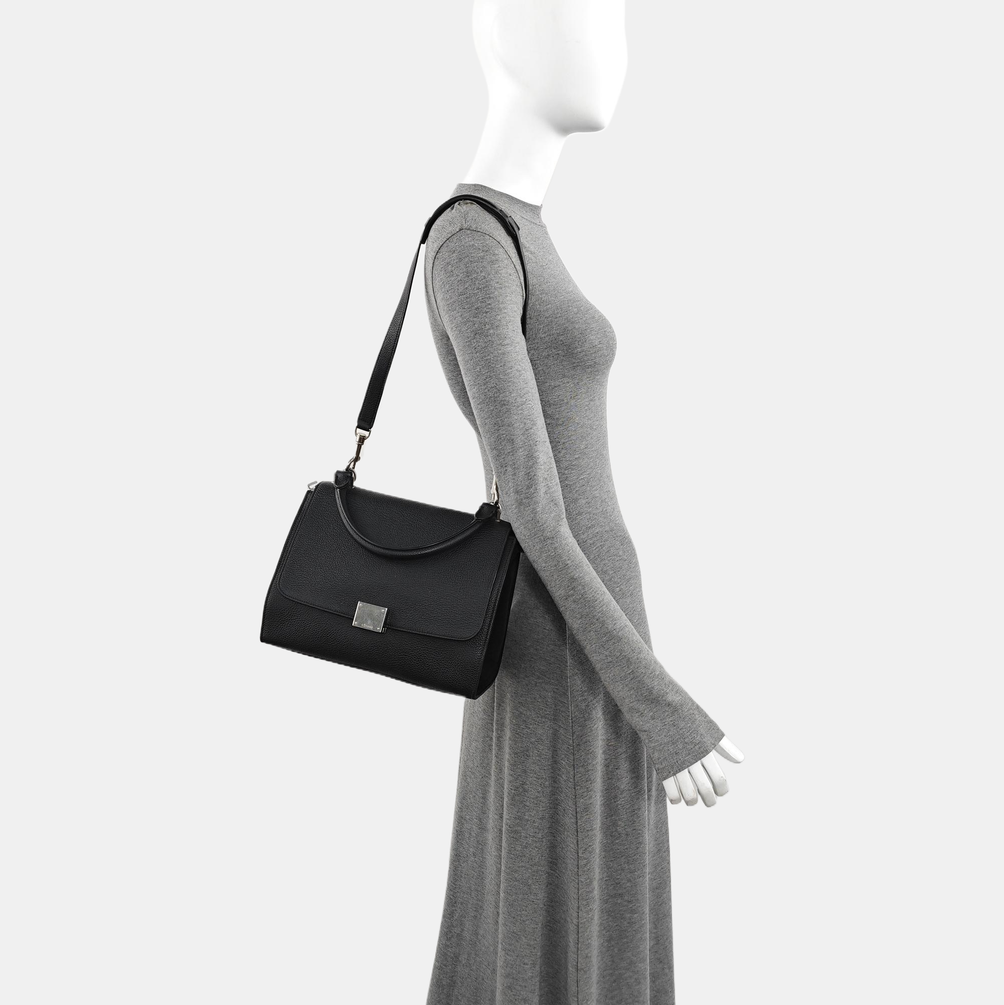 TRAPEZE Small Calfskin Black