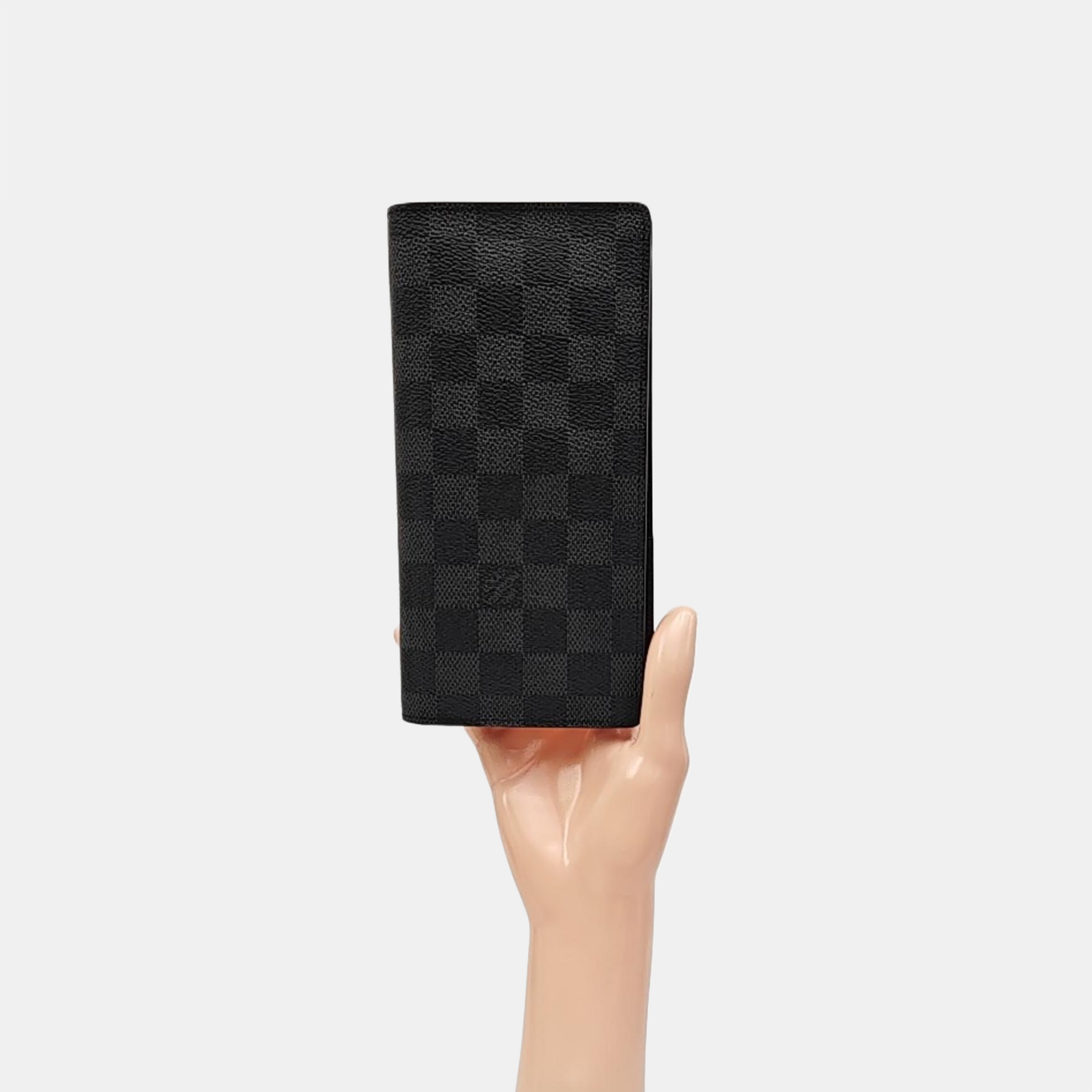 BRAZZA Damier Graphite Coated Canvas Black Wallet