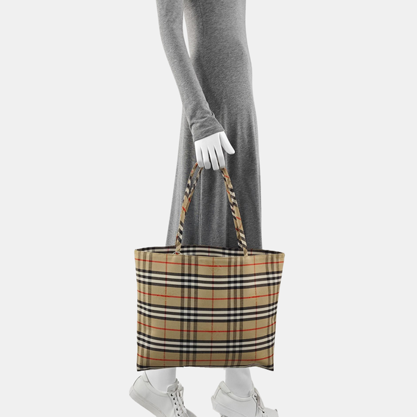 Canvas Top Handle Bag Multicolor