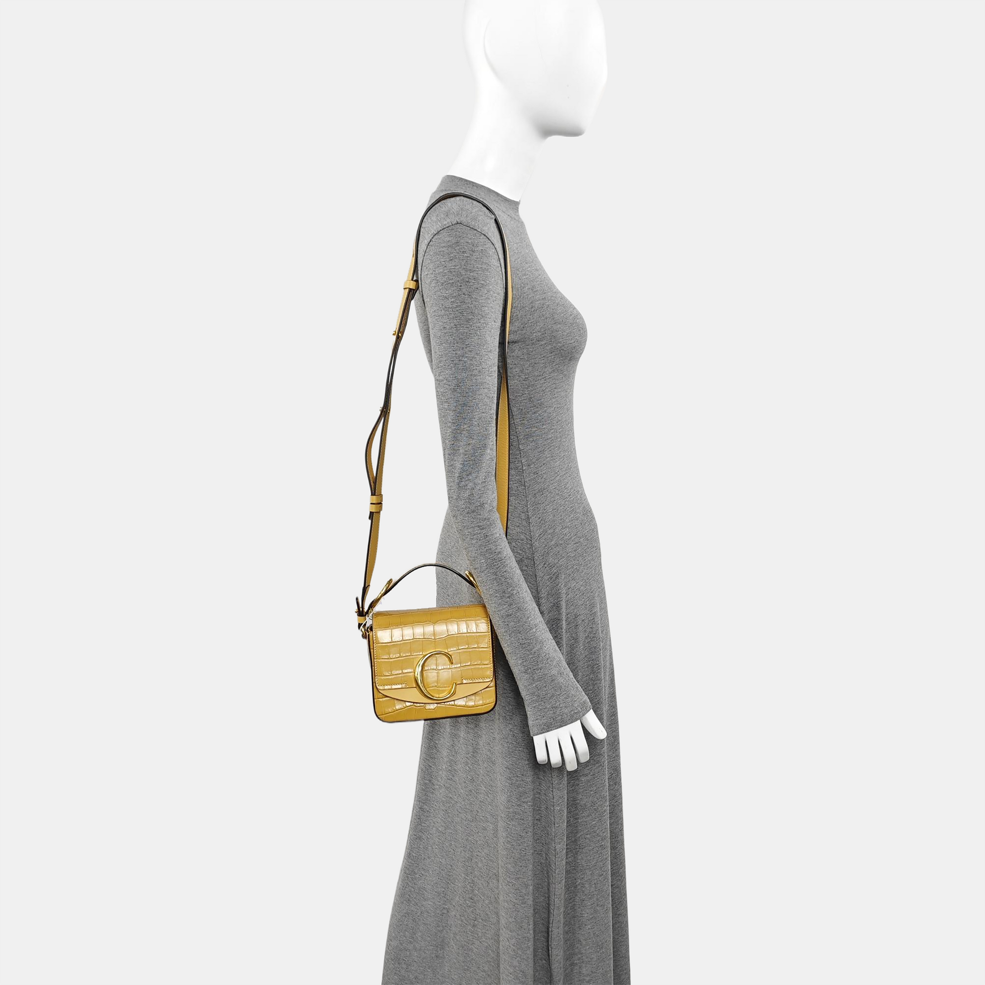 Chloé C Calfskin Yellow