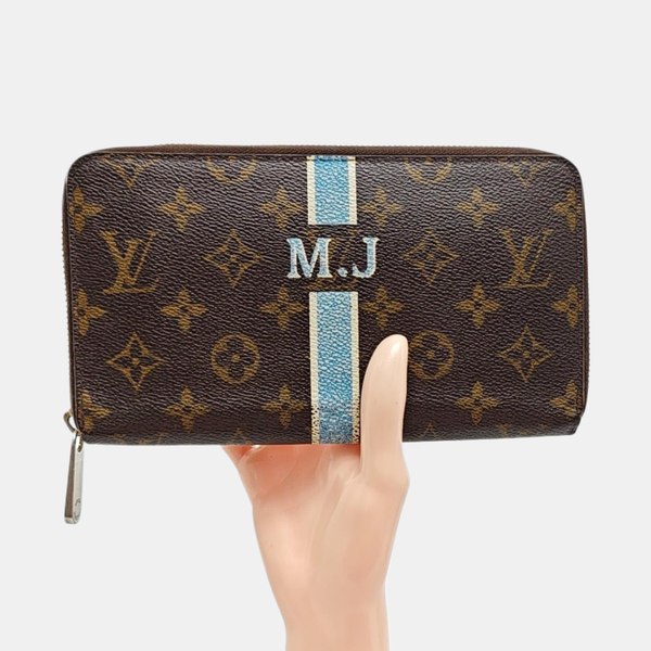 ZIPPY Monogram Coated Canvas Brown Wallet