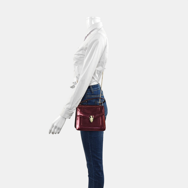 SERPENTI FOREVER Small Quilted Calfskin Red