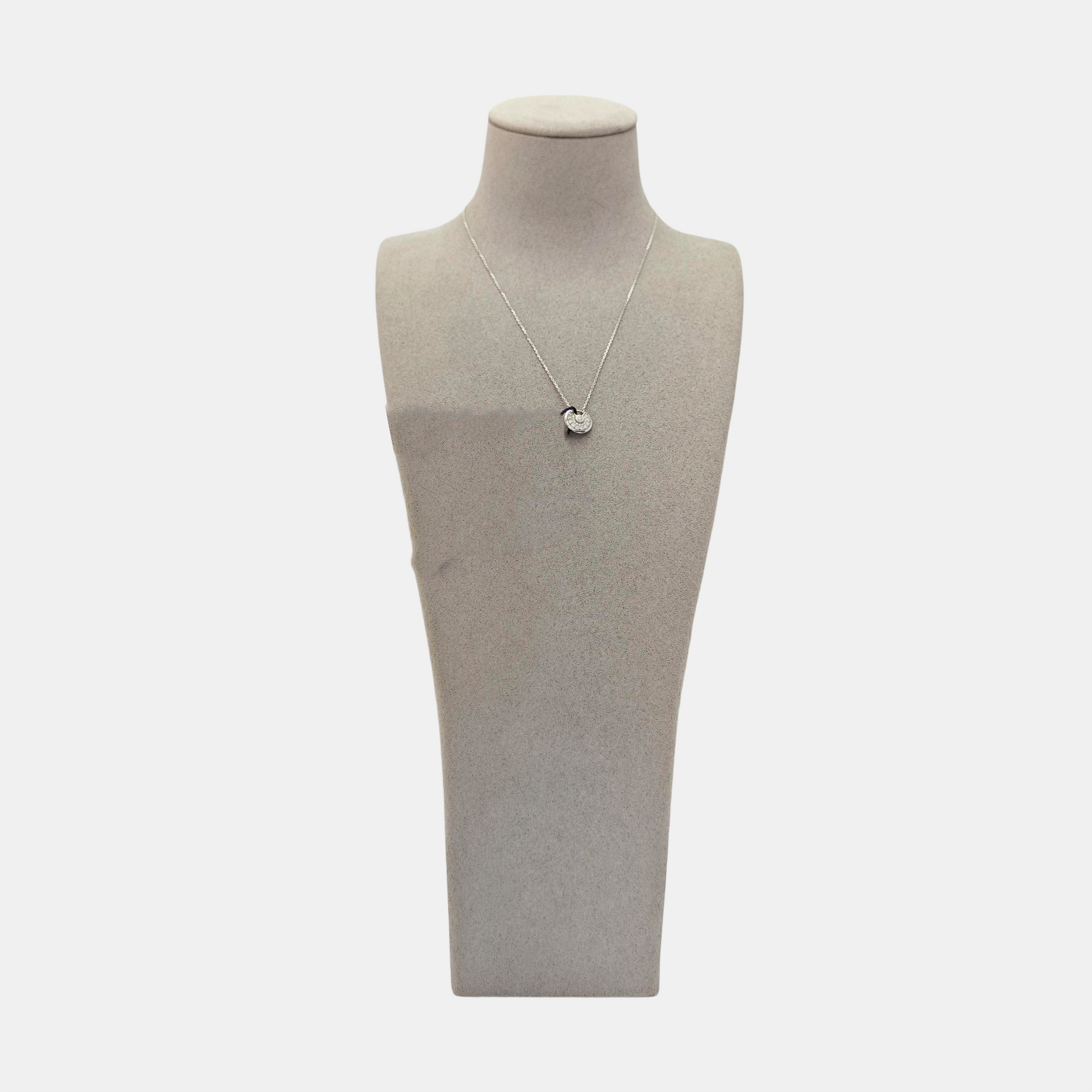 AMULETTE DE CARTIER 18k White Gold Silver Necklace
