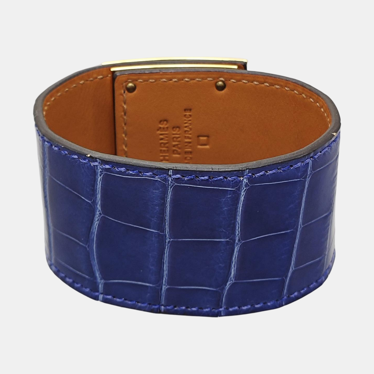 Kelly Dog Leather Blue Bangle