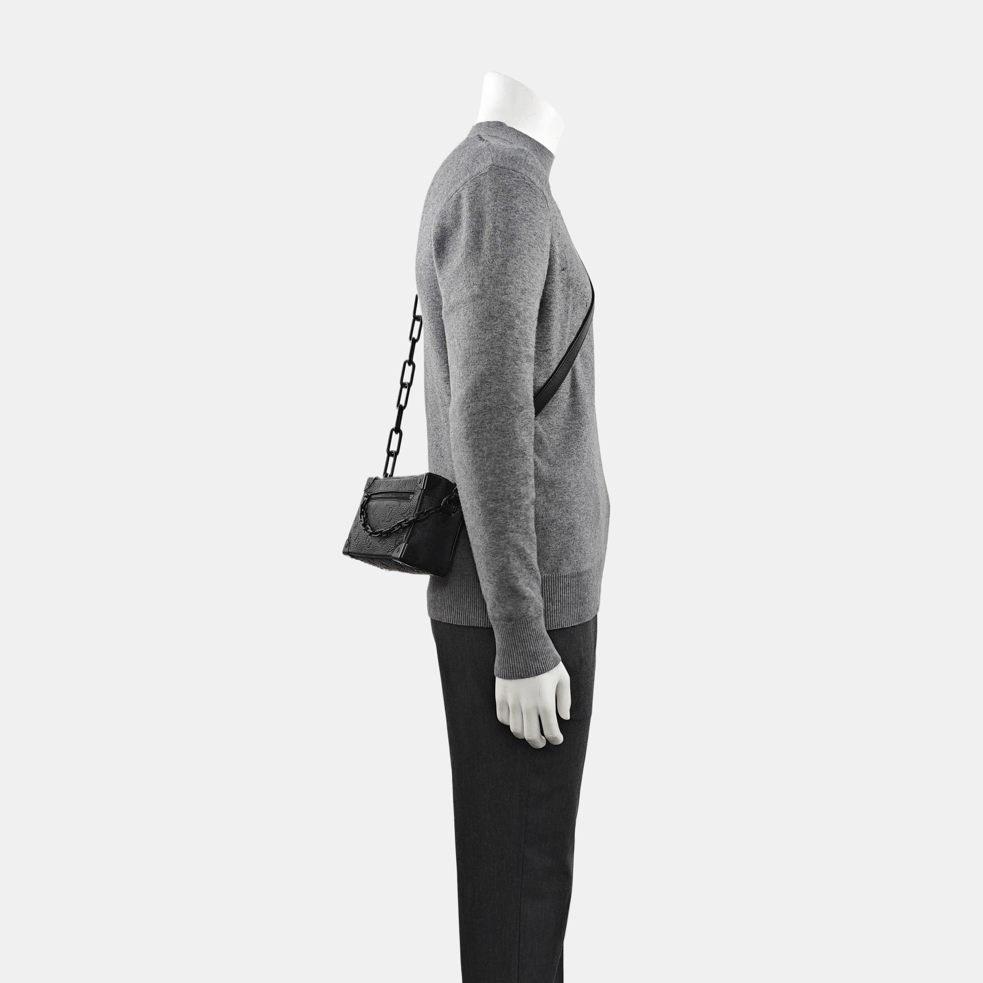 SOFT TRUNK Mini Monogram Calfskin Black