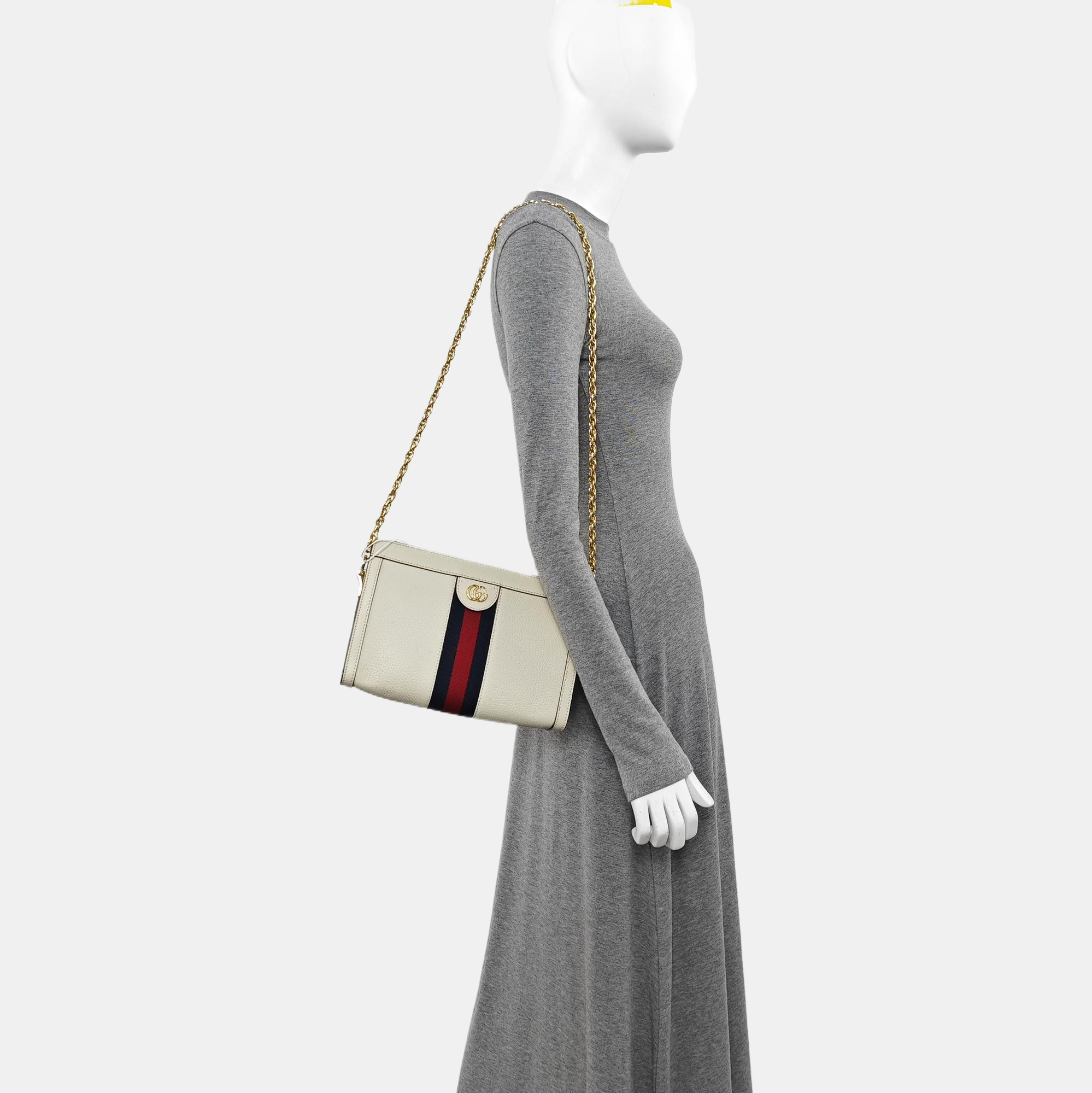 Ophidia Small Calfskin White