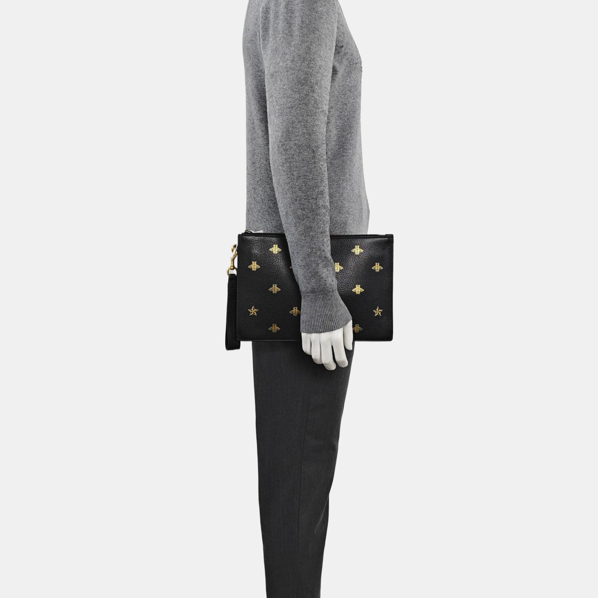 Calfskin Clutch Black