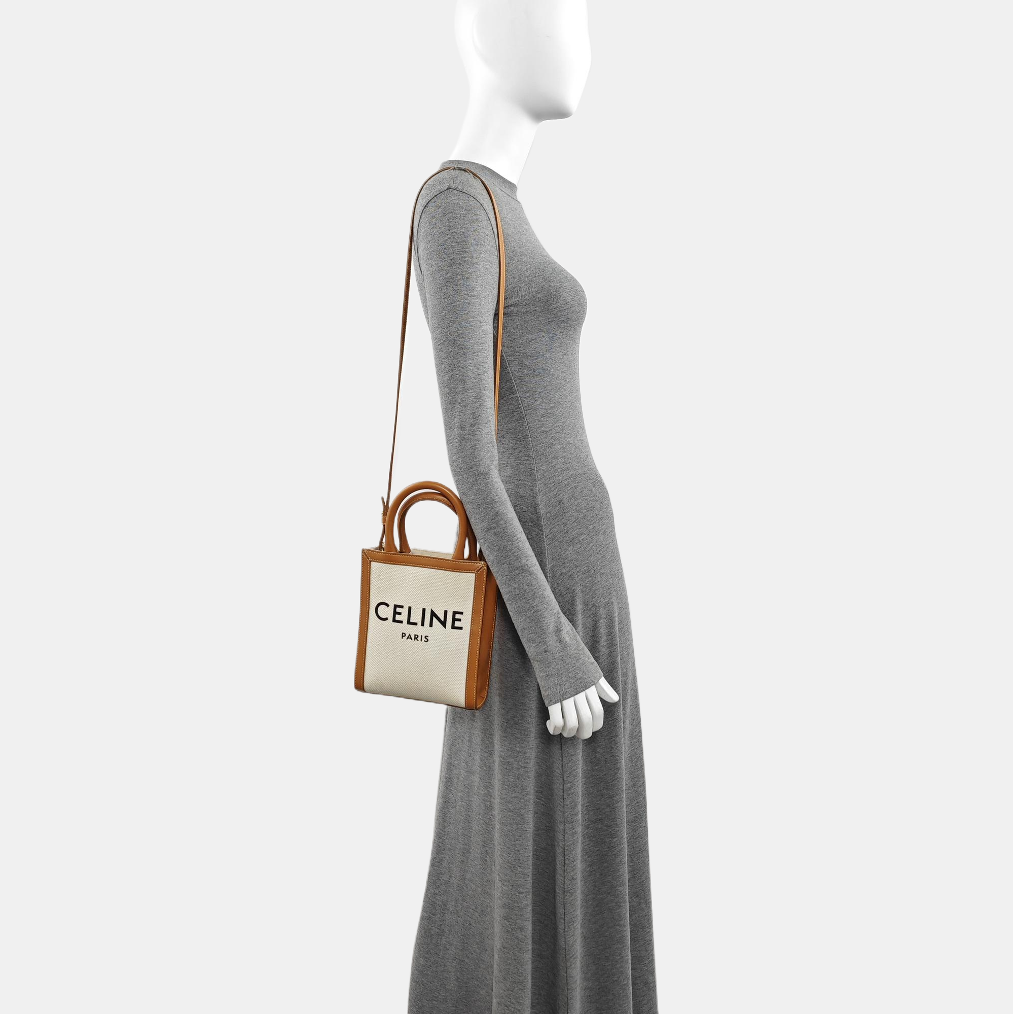 CABAS CELINE Mini Canvas White