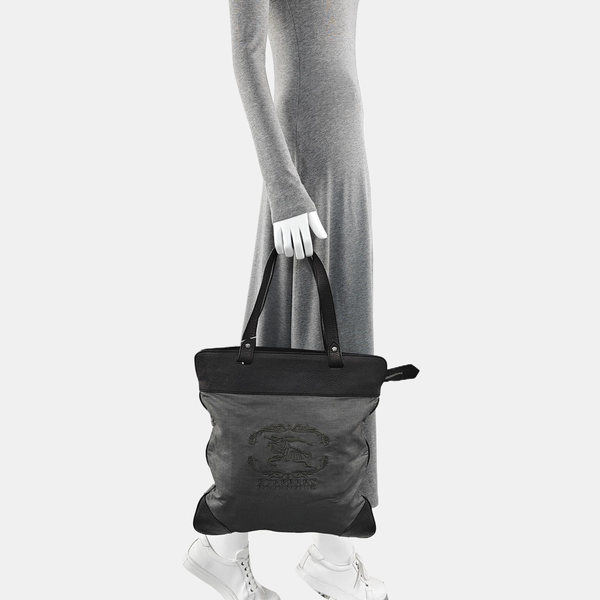 Canvas Top Handle Bag Gray