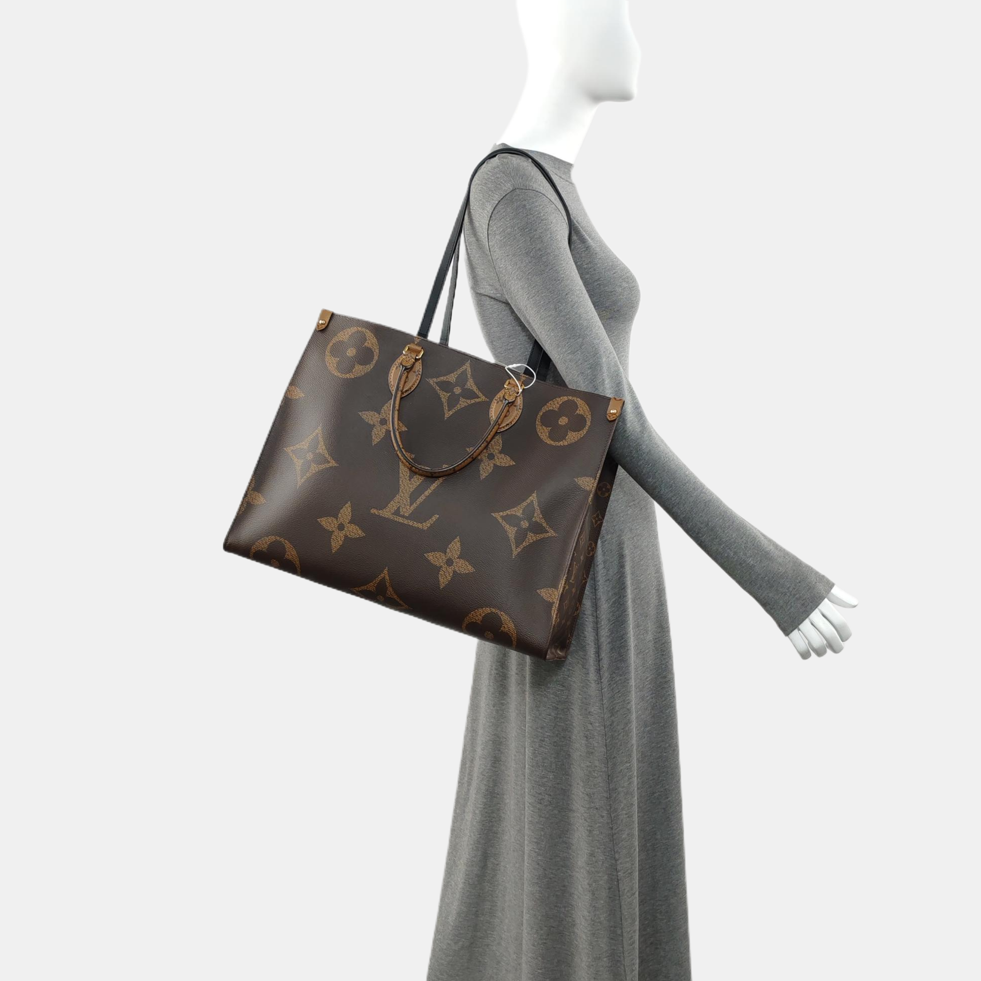 ONTHEGO GM Monogram Coated Canvas Brown