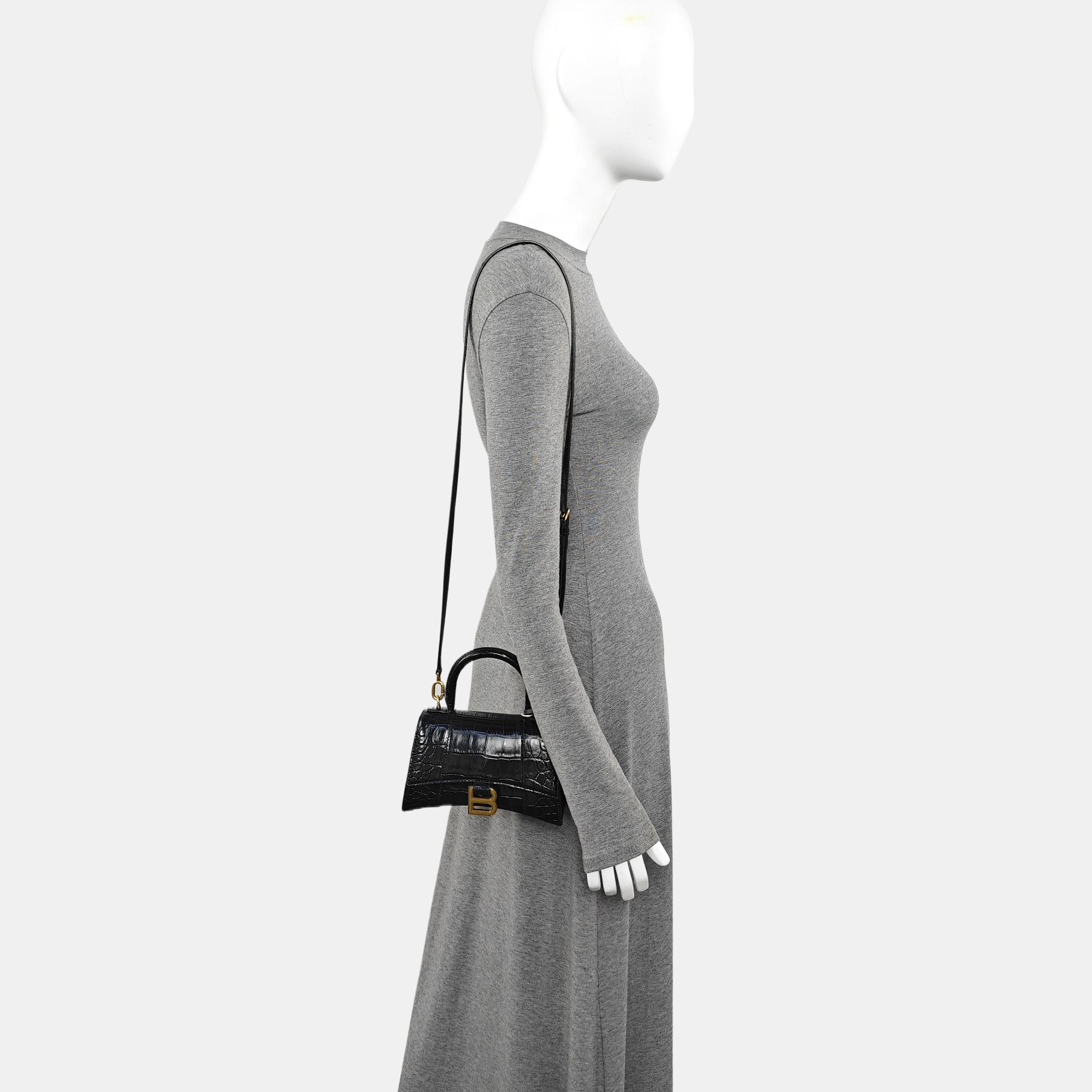 Hourglass XS Calfskin Black
