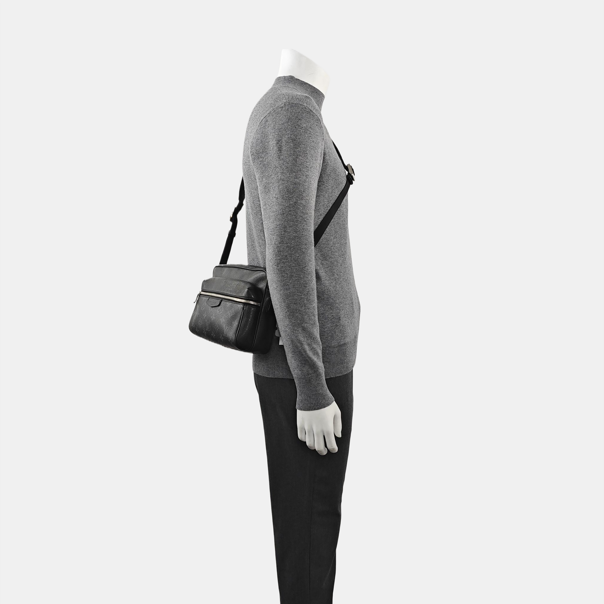 OUTDOOR PM Monogram Coated Canvas Black