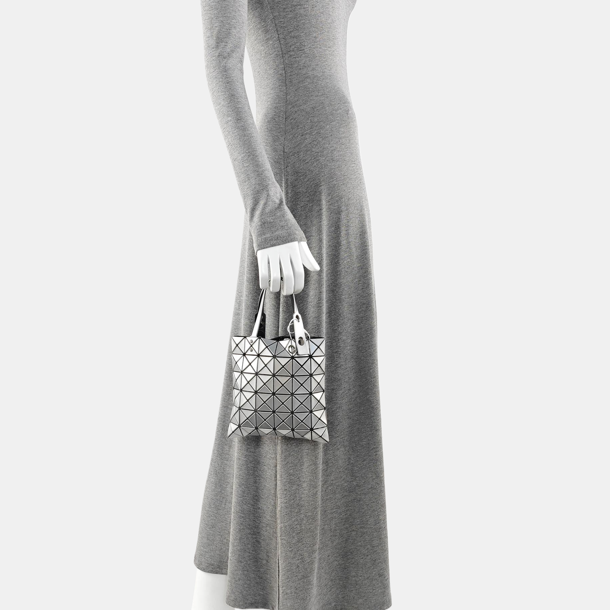 Special Material Tote Bag Mini Silver