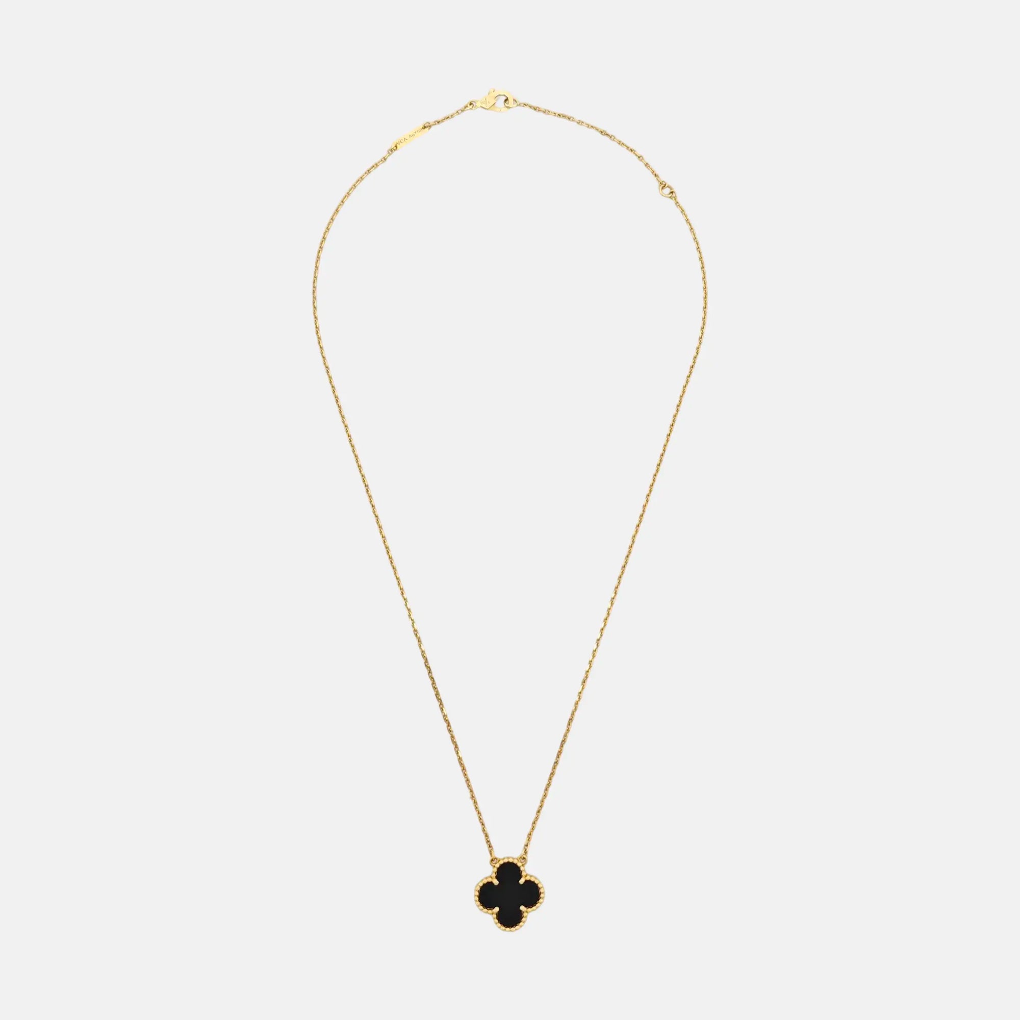 Vintage Alhambra 18k Gold Necklace